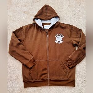 Ripple Junction Big Lebowski Brown Hoodie with Graphic Design